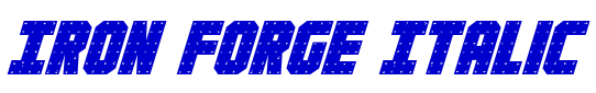 Iron Forge Italic шрифт